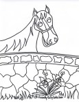 friendly stallion coloring page
