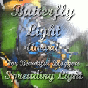 Butterfly light award gif