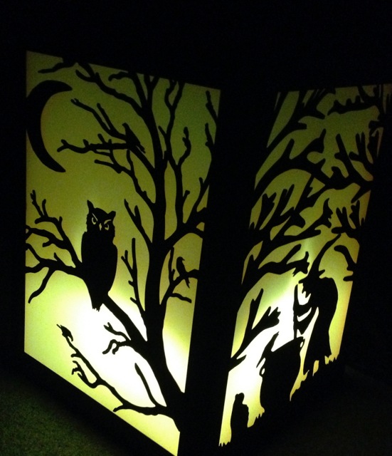 Spooky lantern, halloween