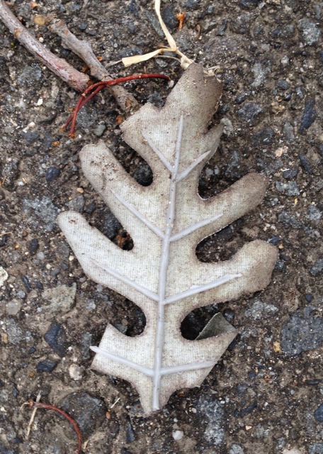 Ghost oak leaf