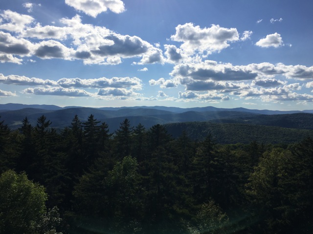 Allis State Park, Vermont, from the Fire Tower, sunny day