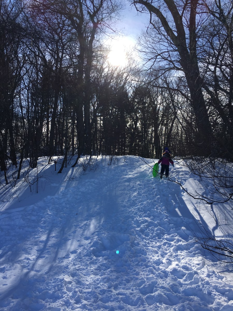snow, sledding